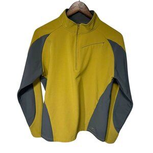 Golite 1/4 Zip Windbreaker Yellow/Gray Size Large